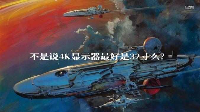 不是说4K显示器最好是32寸么？