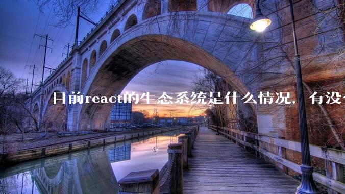 目前react的生态系统是什么情况，有没有比较公认的成熟的开发技术栈？
