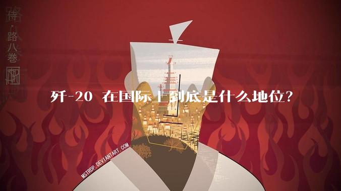 歼-20 在国际上到底是什么地位？